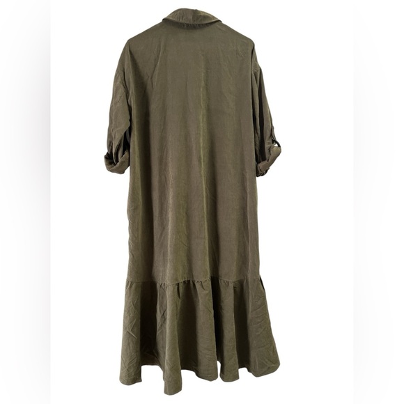 Hayden olive green button down maxi dress - Picture 5 of 6
